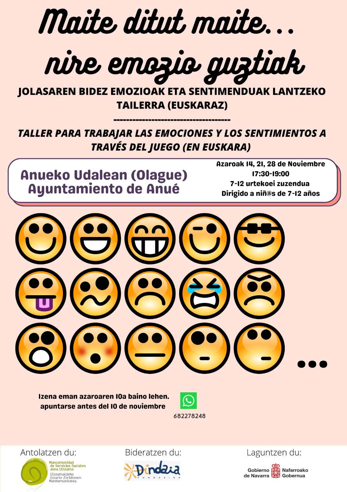 Jolasaren bidez emozioak lantzeko tailerra, Olaguen