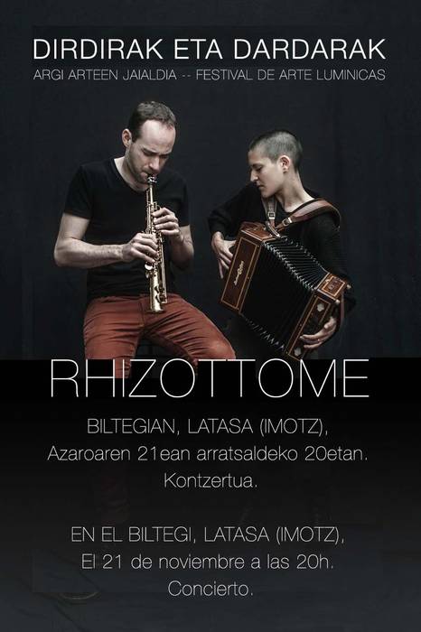 Dirdirak eta Dardarak argi arteen jaialdiaren aurkezpena