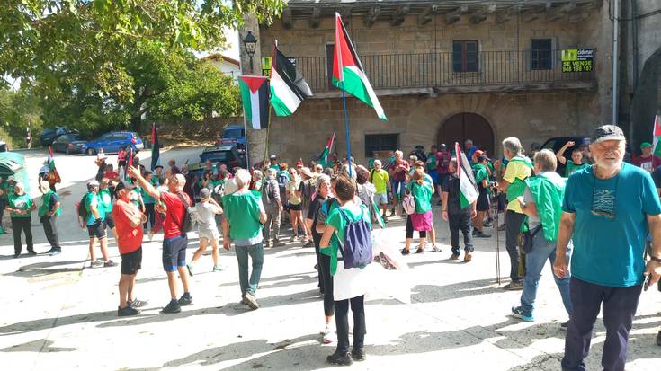 Jendetza, Larraintzarko etapan Ibaitik Itsasora Palestinaren aldeko martxan
