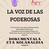 Dokumentala eta solasaldia: La voz de las poderosas