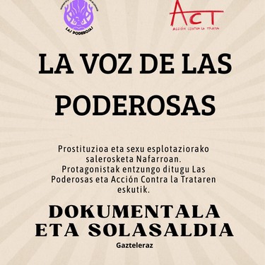 Dokumentala eta solasaldia: La voz de las poderosas