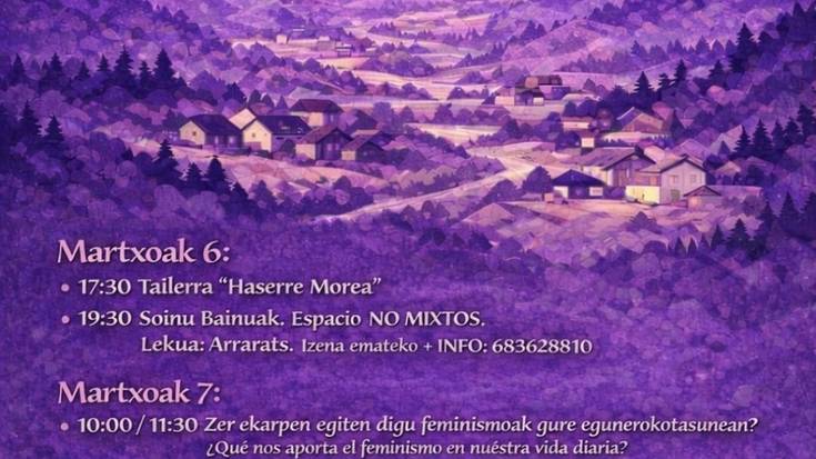 M8: Basaburuko Bilgune Feministaren egitaraua