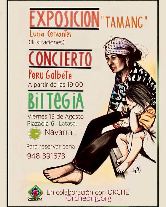 'Tamang' erakusketa eta Peru Galbeteren kontzertua
