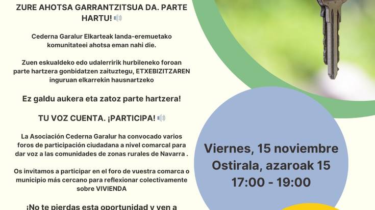 Etxebizitzaren inguruko topaketak