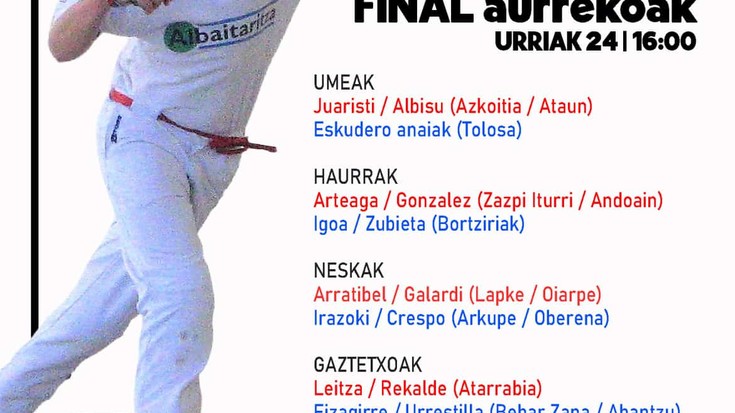 Gartzarongo pilota txapelketa: finalaurrekoak, larunbata