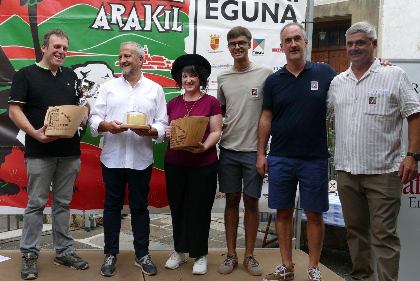 Egozkueko Loperena gazta onena Uharte Arakilgo txapelketan