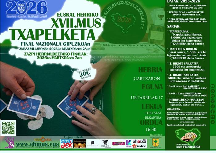 EHko mus txapelketa: Gartzaron