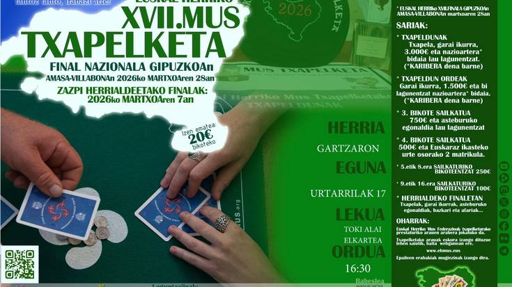 EHko mus txapelketa: Gartzaron