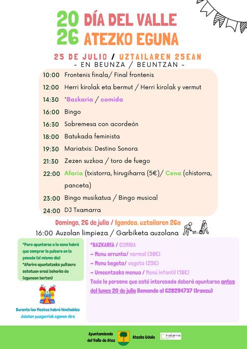 Uztailaren 25ean Beuntzan ospatuko da Atezko Eguna