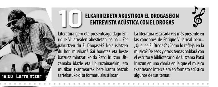 Elkarrizketa akustikoa El Drogasekin