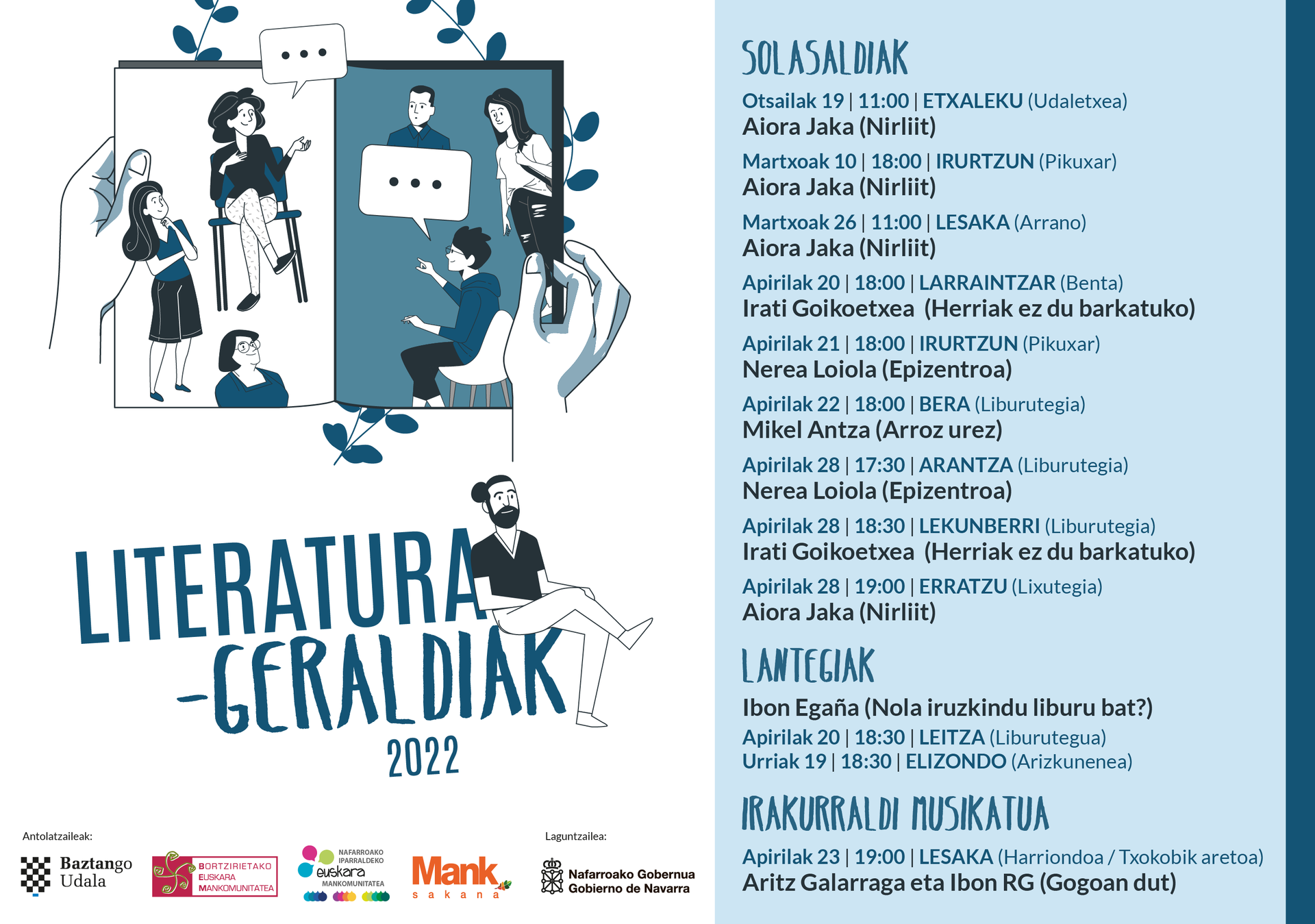 Etxalekun eta Larraintzarren ere, literatur geraldiak