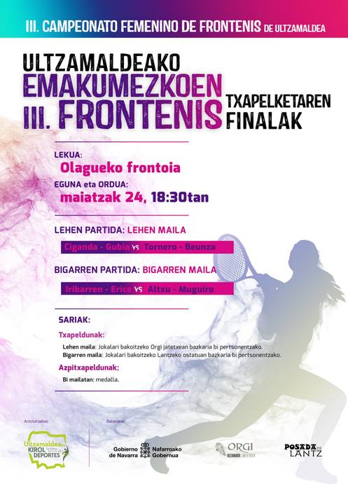 Ultzamaldeko emakumezkoen III. frontenis txapelketako finalak