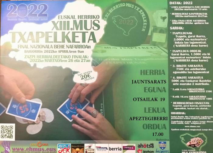 EHko Mus Txapelketa: Jauntsarats