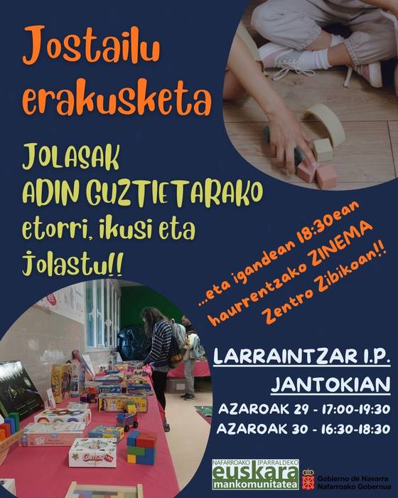 Jostailu erakusketa: etorri, ikusi eta jolastu!