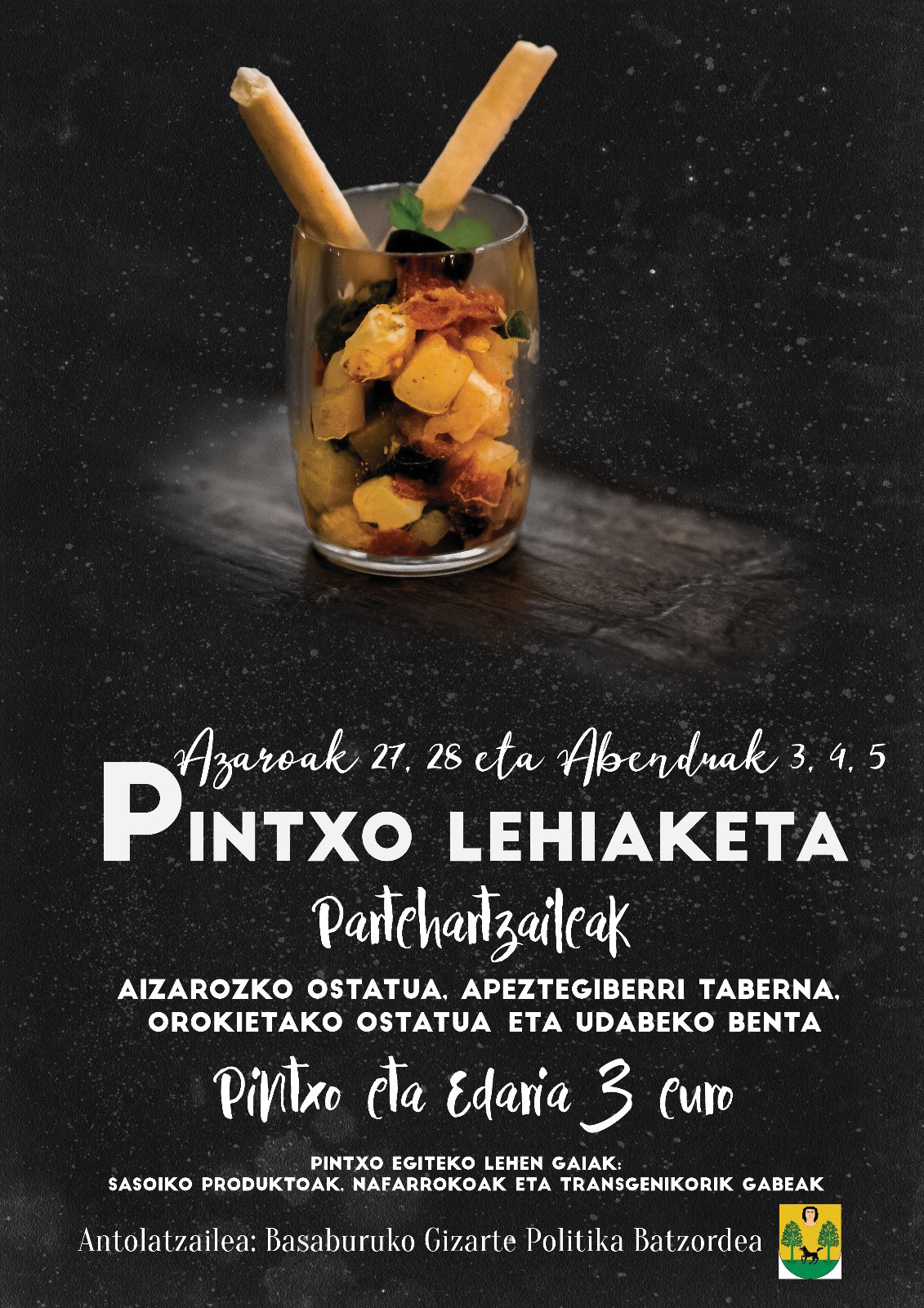 Pintxo lehiaketa itzuli da Basaburura