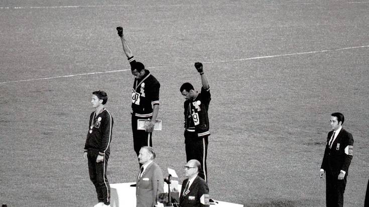 Peter Norman,  podiumean Pantera Beltzen agurra egin zuten bi atleten kidea