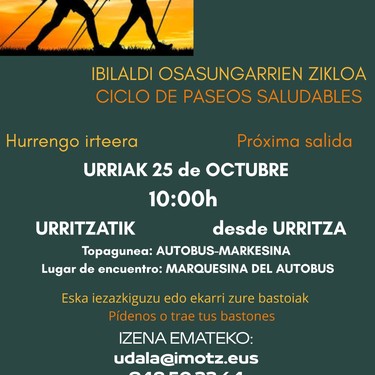 Ibilaldi osasungarrien zikloa: Urritza