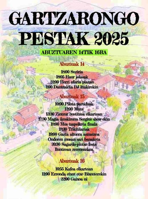 Gartzarongo pestak
