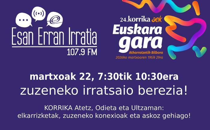 Igandean, KORRIKAko zuzeneko irratsaio berezia