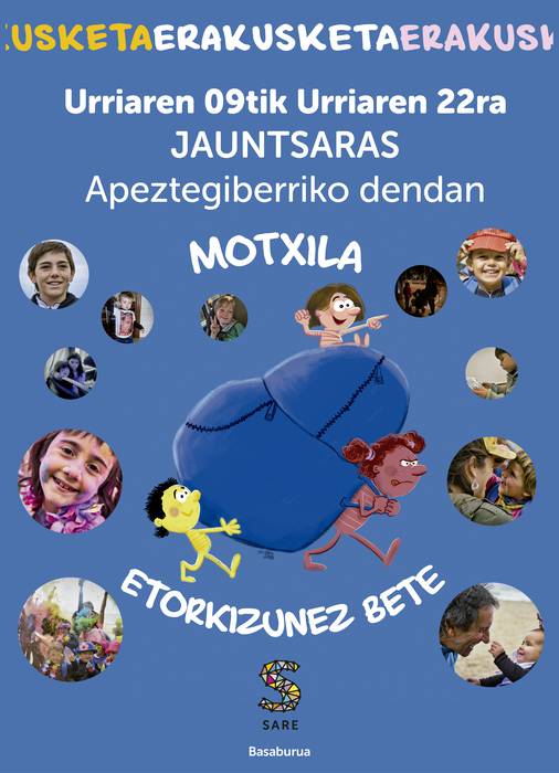 Sarek antolatutako erakusketa Apeztegiberriko dendan