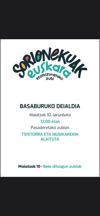 Sorionekuak euskara etorkizunerako zubi ekimena