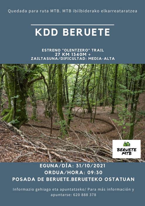 Ibilbidea mendi bizikletan