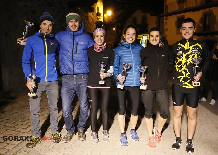 8km-ko lasterketako podiuma