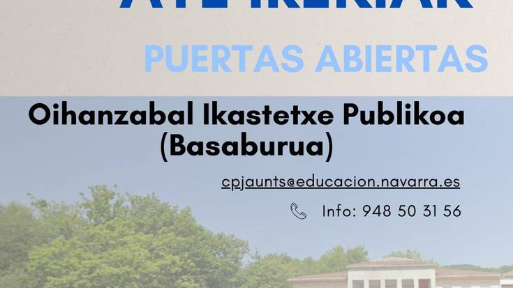 Oihanzabal eskolako ate irekiak