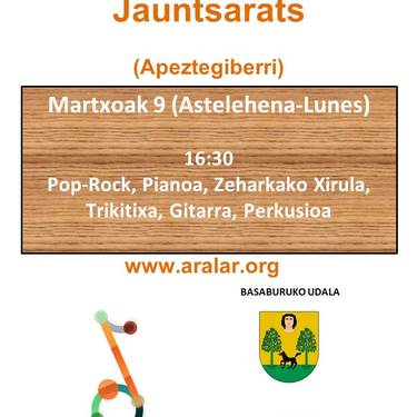 Aralar Musika Eskola: Jauntsarasko emanaldiak