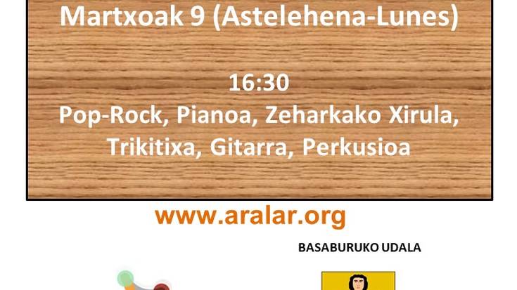 Aralar Musika Eskola: Jauntsarasko emanaldiak