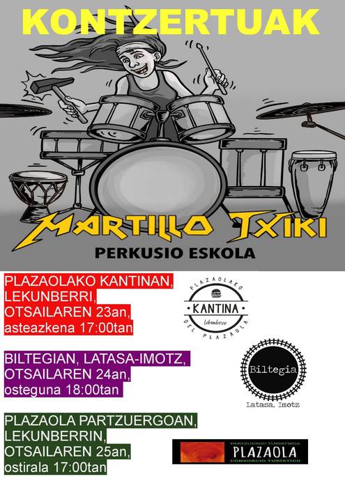 Kontzertua: Martillo Txiki perkusio eskola