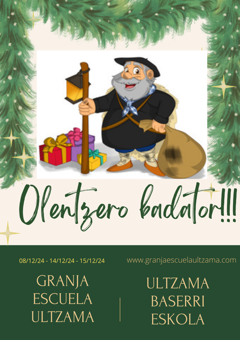 Olentzero Ultzamako baserri eskolan