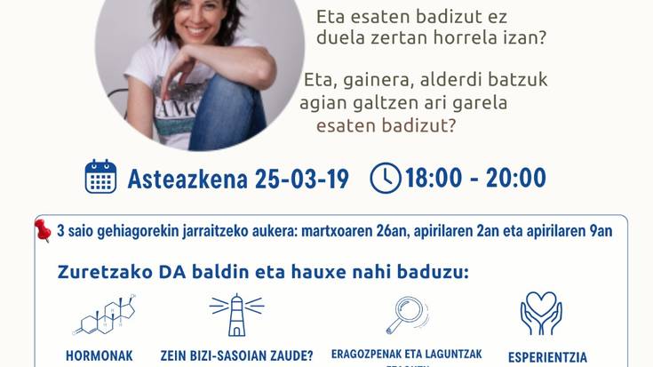 Hitzaldia: Menopausiaren inguruko ikuspegia aldatuko duten 8 ikuspegi
