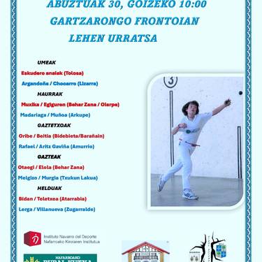 Gartzarongo pilota txapelketa: igandeko partidak