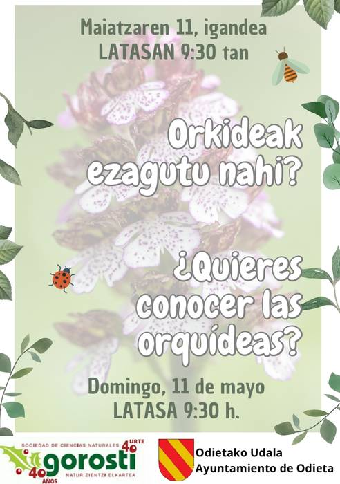 Orkideak ezagutu nahi dituzu?