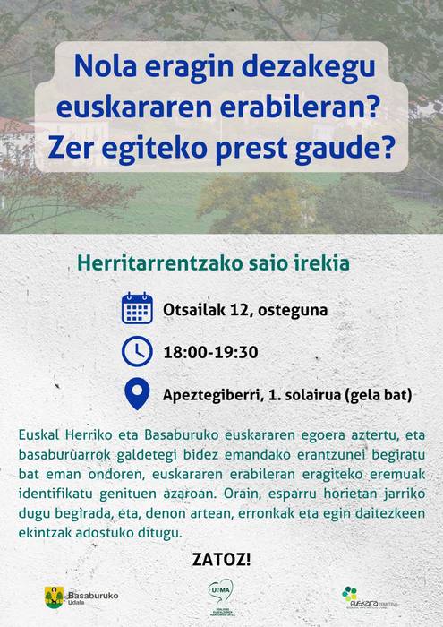 UEMA: Nola eragin euskararen erabileran?