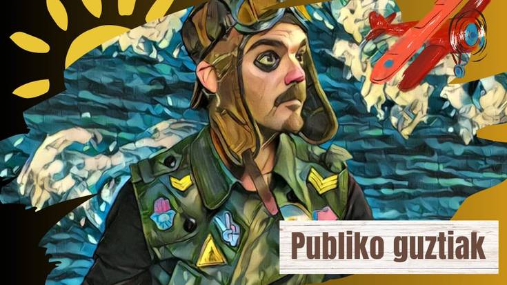 Abuztuaren 9an, ostirala, El Aviador mimo eta clown ikuskizuna