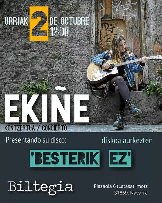 Ekiñeren kontzertua Latasako Biltegian