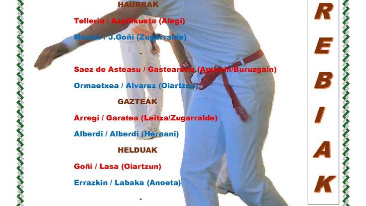 Gartzarongo XL. pilota txapelketa, igandeko partidak