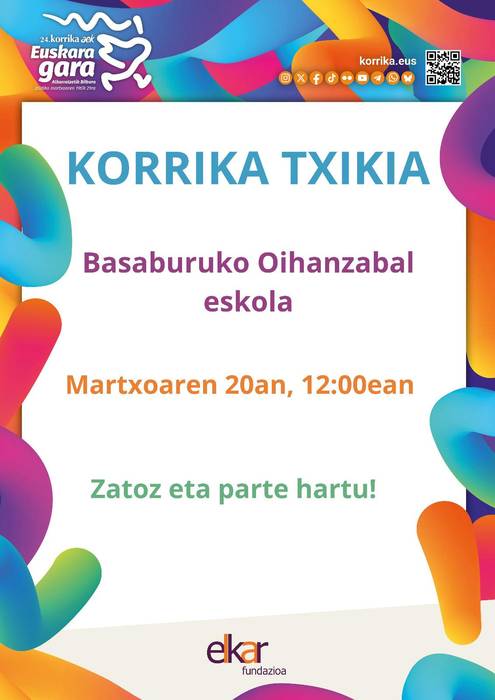 Korrika txikia: Oihanzabal eskola