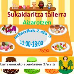 Haurrendako sukaldaritza tailerra