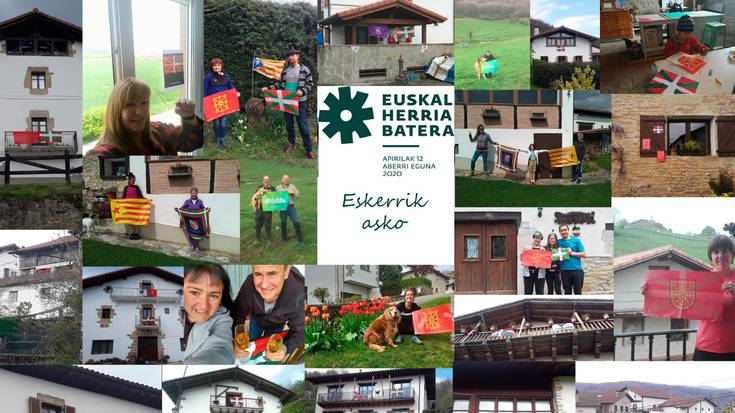 Etxeetatik ospatu dute aurtengo Aberri Eguna Imotzen