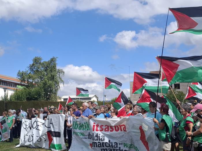 Jendetza, Larraintzarko etapan Ibaitik Itsasora Palestinaren aldeko martxan