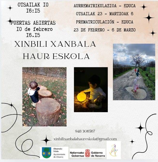 Xinbili Xanbala haur eskolako ate irekiak