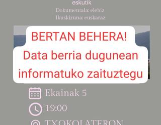 Zaintzen inguruko dokumentala ondu dute Ultzamaldean