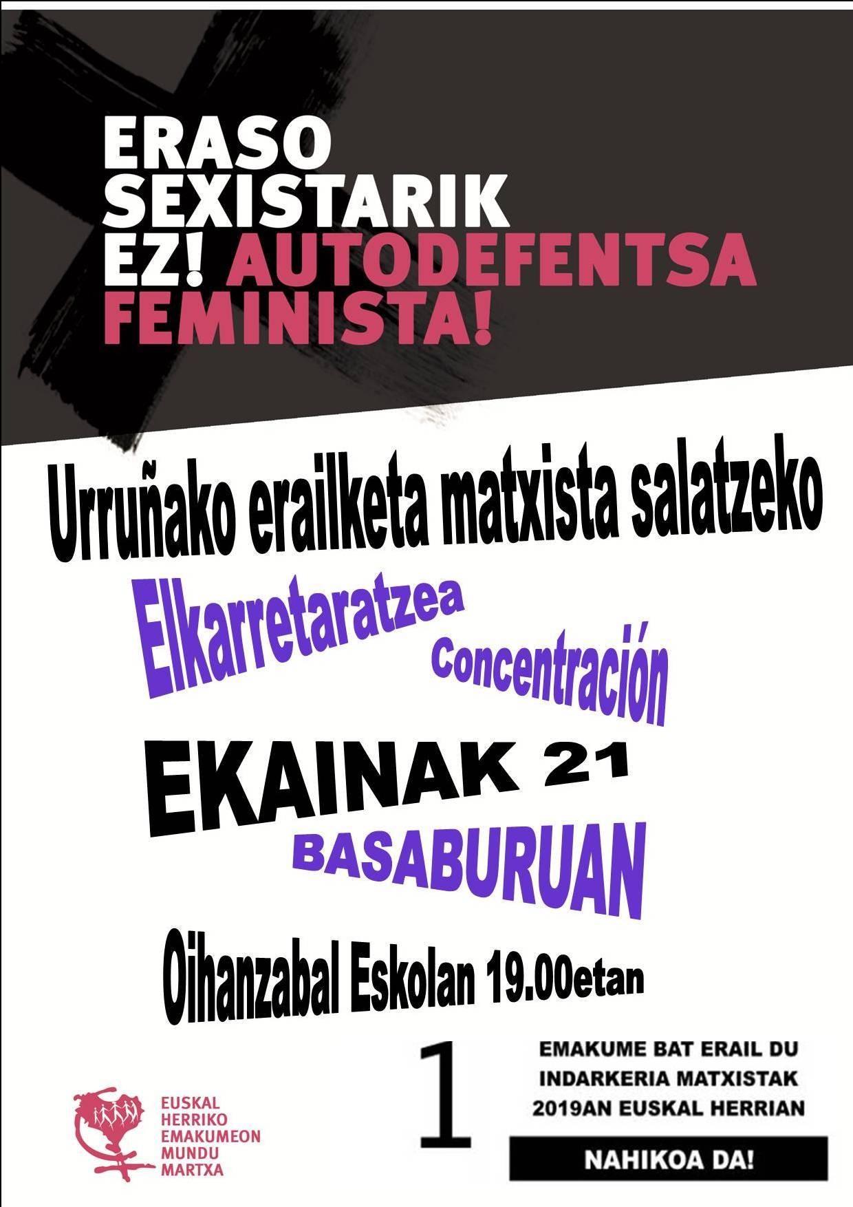 Elkarretaratzea deitu du Basaburuko Bilgune Feministak