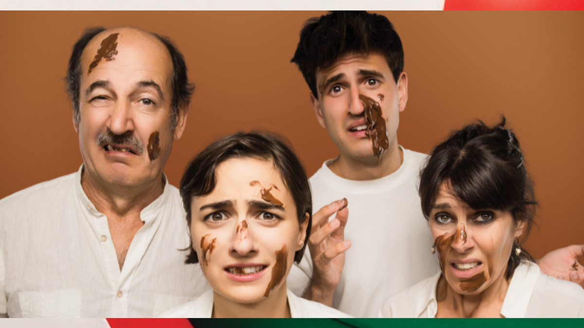 'Kaka' antzezlanaz solasean, Erika Olaizola eta Xanti Agirrezabala aktoreekin