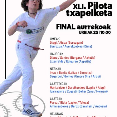 Gartzarongo pilota txapelketa: finalaurrekoak, igandea