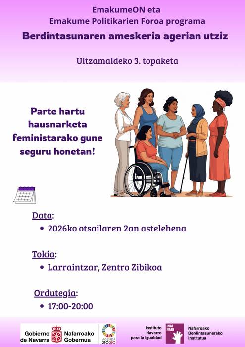 EmakumeOn foroa: Berdintasunaren ameskeria agerian utziz