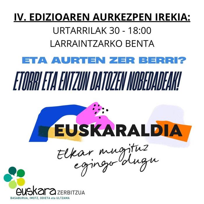 Euskaraldiaren IV. edizioaren aurkezpena